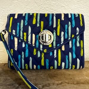 Vera Bradley Multicolor Wristlet Clutch Katalina Showers Wallet